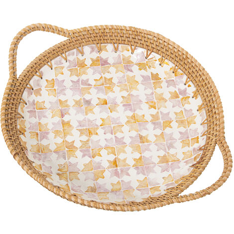 Single mit Griffen in der Nähe von Pearl/Rattan 40x33x5/7cmpour alle Stile, um dem Haus eine Note zu verleihen