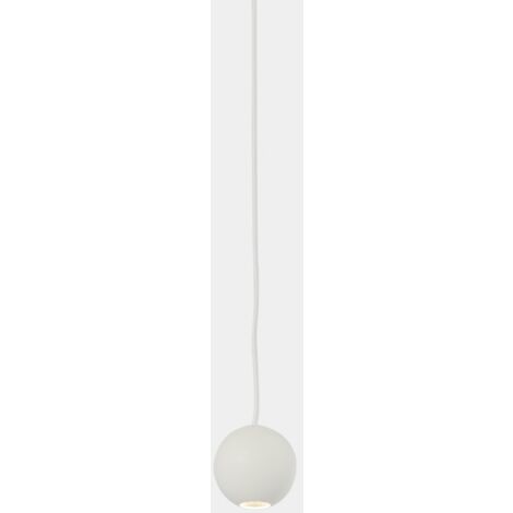 Single Point Einbau-Pendelleuchte mit warmweißem LED-Licht (3000 K), dimmbar, inklusive Ausstattung in weißer Farbe