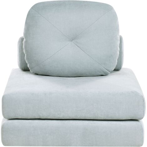 Single Sofa Bed OLDEN Fabric Light Blue