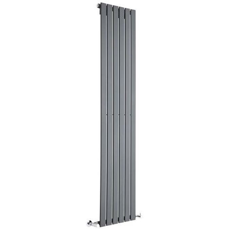 Single Tall Vertical Flat Panel Radiator Anthracite 1800 High 408 Wide