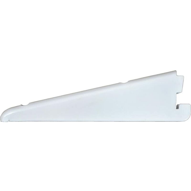 320mm White Bracket (Single) Twin Slot Shelving - Matlock