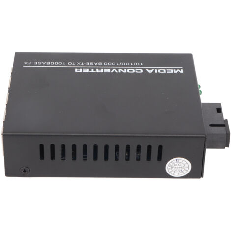 Singlemode-Glasfaser-zu-Gigabit-Ethernet-Konverter 1000M, 1310nm/1550nm, 5V DC-Netzteil mit EU-Netzadapter