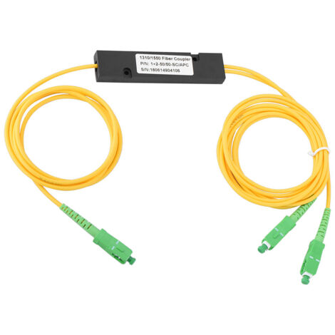Singlemode SC/UPC 1x2 PLC Glasfaser-Splitter, Hochleistungs-Lichtwellenleiter-Splitter