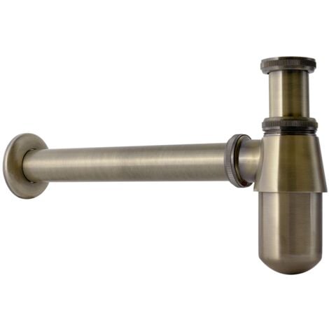 Sink Bottle Waste P-Trap Drain Basin Sink Antique Brass