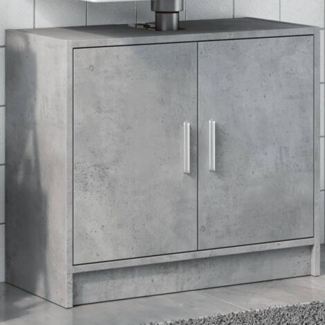 Sink Cabinet Concrete Grey 63x29x55 cm Engineered Wood vidaXL
