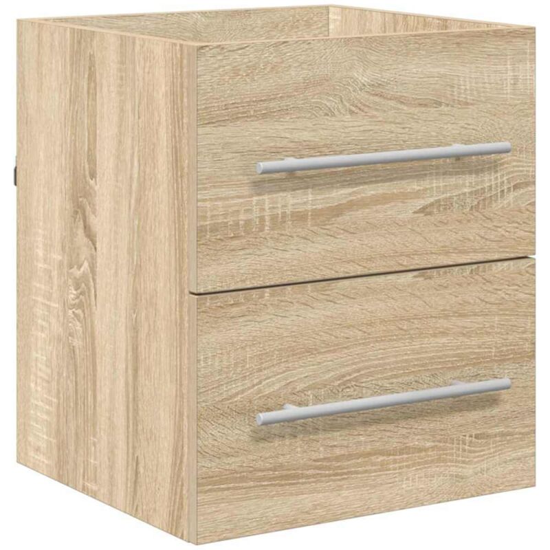 Sink Cabinet Sonoma Oak 38.5 X 41 X 48 Cm Engineered Wood Vidaxl