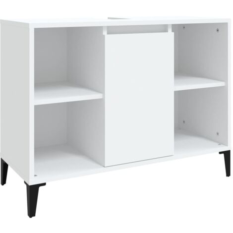 Sink Cabinet White 80x33x60 cm Engineered Wood vidaXL