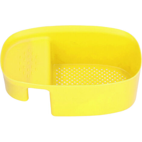 Sink Drain Basket Household Saddle Shaped Mesh Strainer for Kitchen Waste Vegetable FruitsYellow
