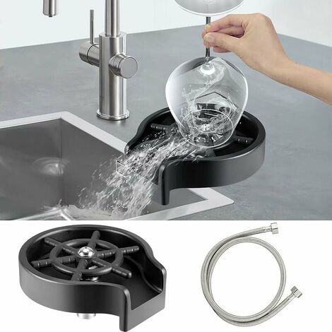 Glass Rinser for Kitchen Sink Bottle Cups Washer 