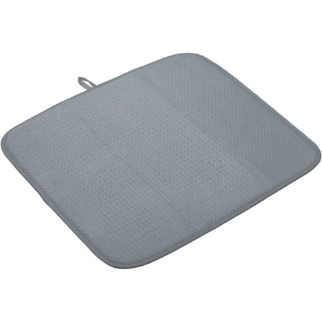 SINK MANAGEMENT KitchenCraft Geschirrtrocknungsmatte de Mikrofaser 40 x 45 cm Grau