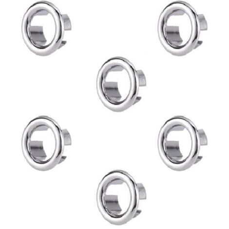 Sink Overflow Ring, 6 Pieces Overflow Cover for Bathroom, Kitchen and Sink.