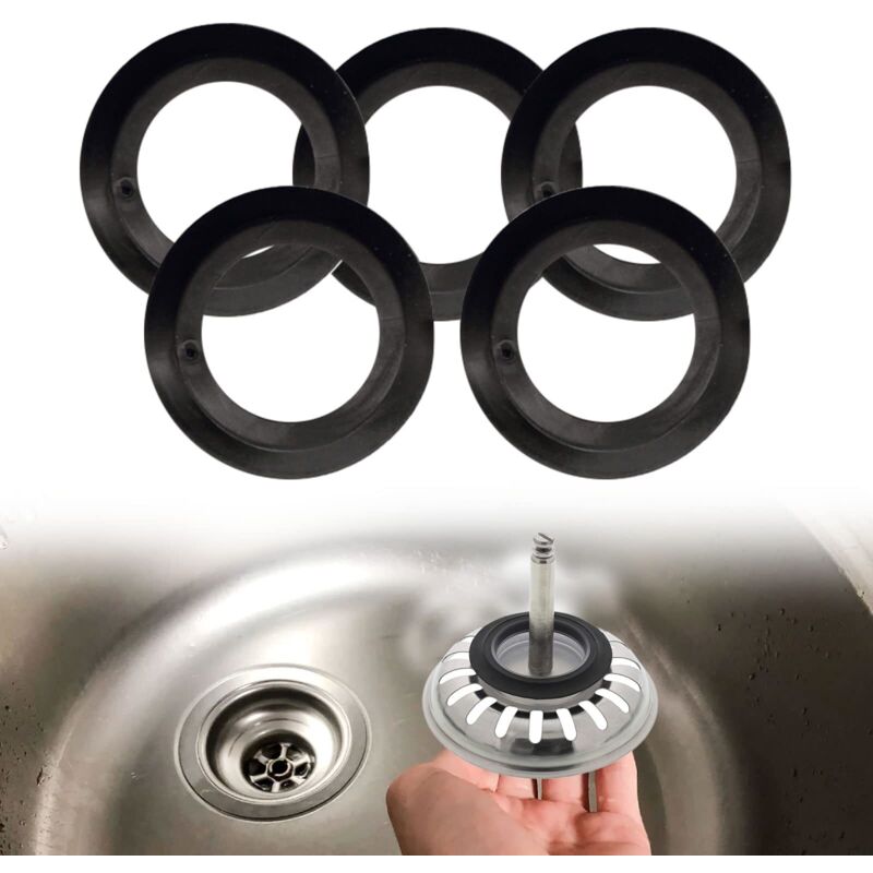 Image of Tinor - Sink Plug Gaskets, Rubber&hellip;