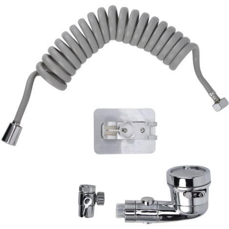 Sink Shower Sprayer Stretchy Hose Adjustable Mode Faucet Sprayer Attachment for Shampooing Pet Bathing