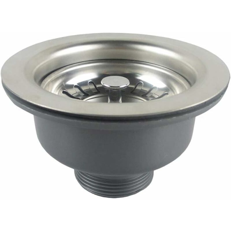 Image of Sink waste without overflow, stainless steel&hellip;