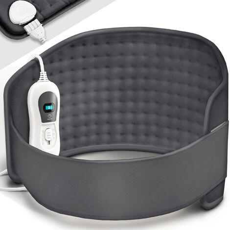 sinnlein Ceinture Lombaire Chauffante Anthracite Ceinture Thermique Electrique Contre le Mal de Dos & Sciatique 3 Niveaux de Température et Arrêt Automatique Réglable