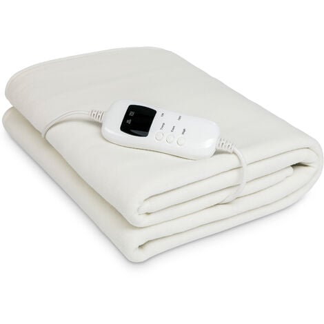 sinnlein® Coprimaterasso Termico per scaldare il tuo sonno | lavabile fino a 40° C | scaldasonno con autospegnimento | temperatura regolabile a tre livelli | lavabile fino a 40°C | 150 x 80 cm
