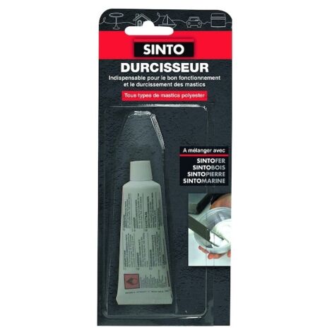 Durcisseur pour mastic polyester blanc 30 g – Durcissement rapide pour mastics SINTO – Compatible Sintobois, Sintofer, Sintopierre, Sintomarine