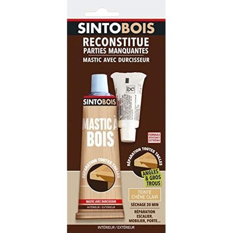 SINTO RECONSTITUYE MADERA POR PARTES FALTANTES CLEAR CH NE - 60G/8G - R PARE, RESTAURA Y RECONSTITUYE UNA PARTE DE MADERA FALTAN
