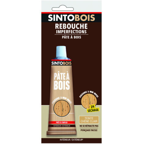 Sintobois rebouche imperfections ls tube 80 g chêne clair