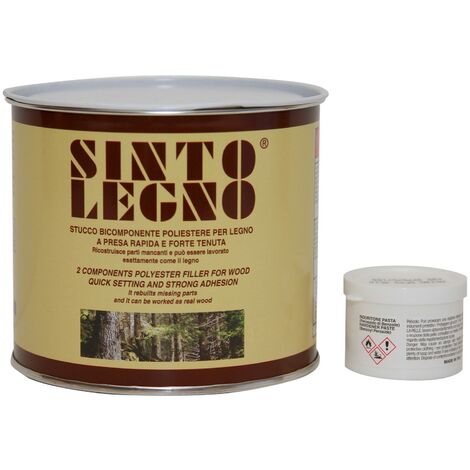 STUCCO LEGNO BICOMPONENTE NOCE CHIARO 200 ML - BigMat Cossa