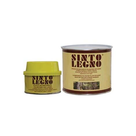 SINTOLEGNO STUCCO PER LEGNO IN BARATTOLO  ml.750 legno noce brianza    SINTOLIT