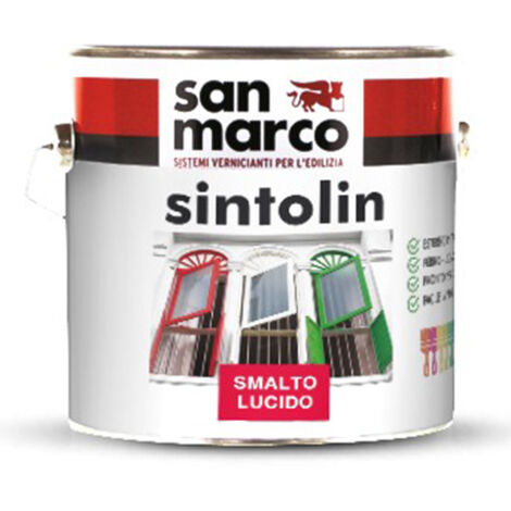 Sintolin lucido smalto alchidico antiruggine bianco lt 2,5