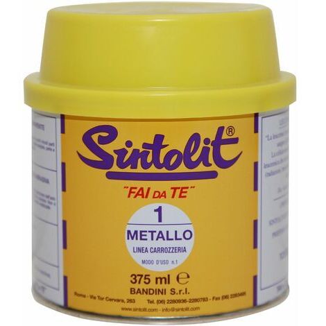 Sintolit 375 ml stucco per metallo ferro grondaie carrozzeria tubazioni