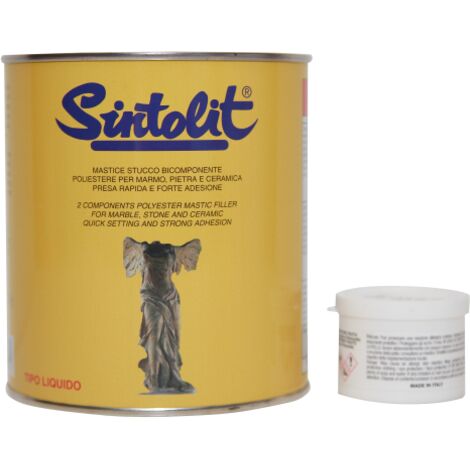 Sintolit 750 ml mastic liquide mastic pierre en cA ramique marbre jaune paille