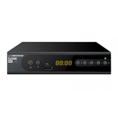 SINTONIZADOR DVB-T2 ESPERANZA H.265/HEVC EV106P