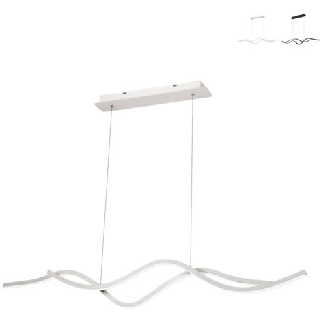 Sinuo Lustre suspendu LED 36W blanc 3666-45-102 Fabas Luce