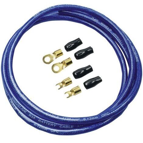Sinuslive Car HiFi Stromkabel-Set  25 mm²   vergoldet