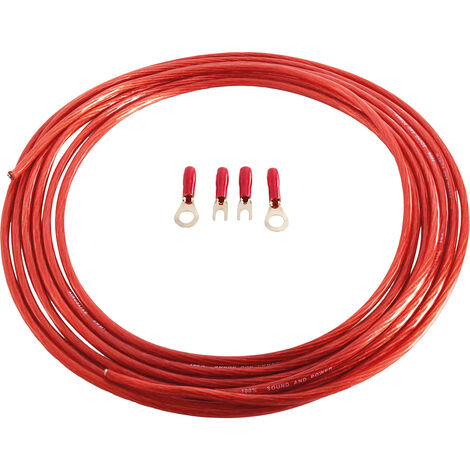 Sinuslive Car HiFi Stromkabel-Set  6 mm²   vergoldet