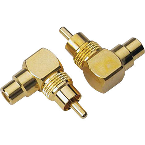 Sinuslive CWS Cinchwinkeladapter [1x Cinch-Stecker - 1x Cinch-Kupplung]