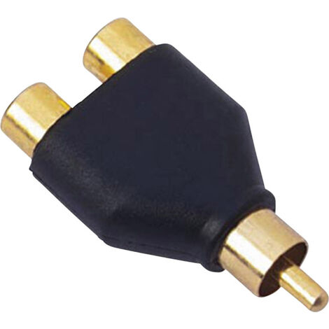 Sinuslive Y1M Cinch-Adapter [1x Cinch-Stecker - 2x Cinch-Kupplung]