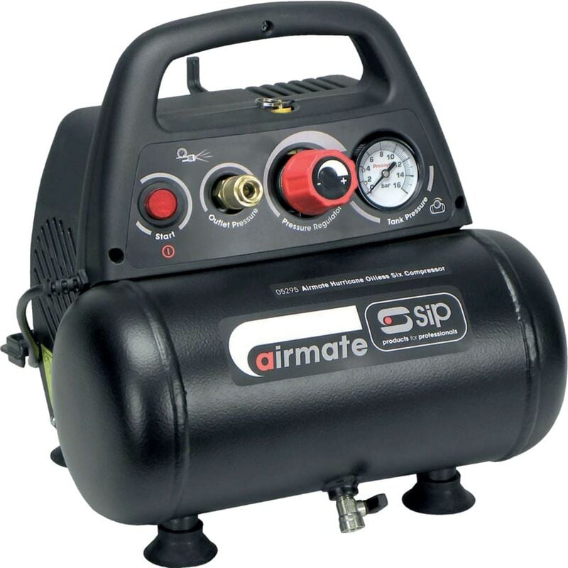 05295 Airmate 6 Oil Free Direct Drive Compressor 230V (13AMP) - SIP