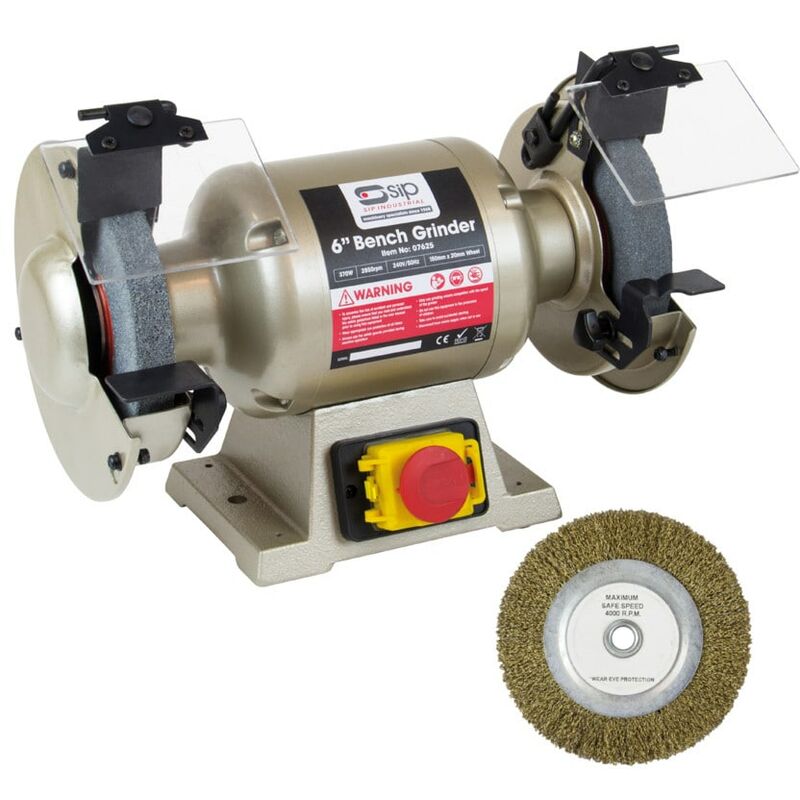 07625 - Professional Bench Grinder 6in (150mm) - 230V - SIP