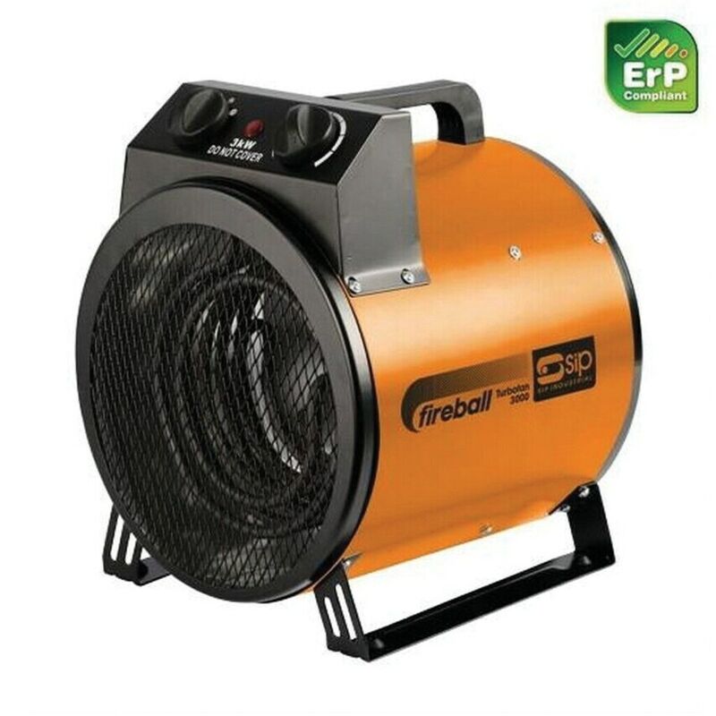 09160 - Fireball Turbofan 3000 Portable Electric Fan Heater 230V (13AMP) - SIP