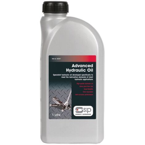 SIP 1ltr Advanced Hydraulic Oil - L6.5 x W10 x H25 cm