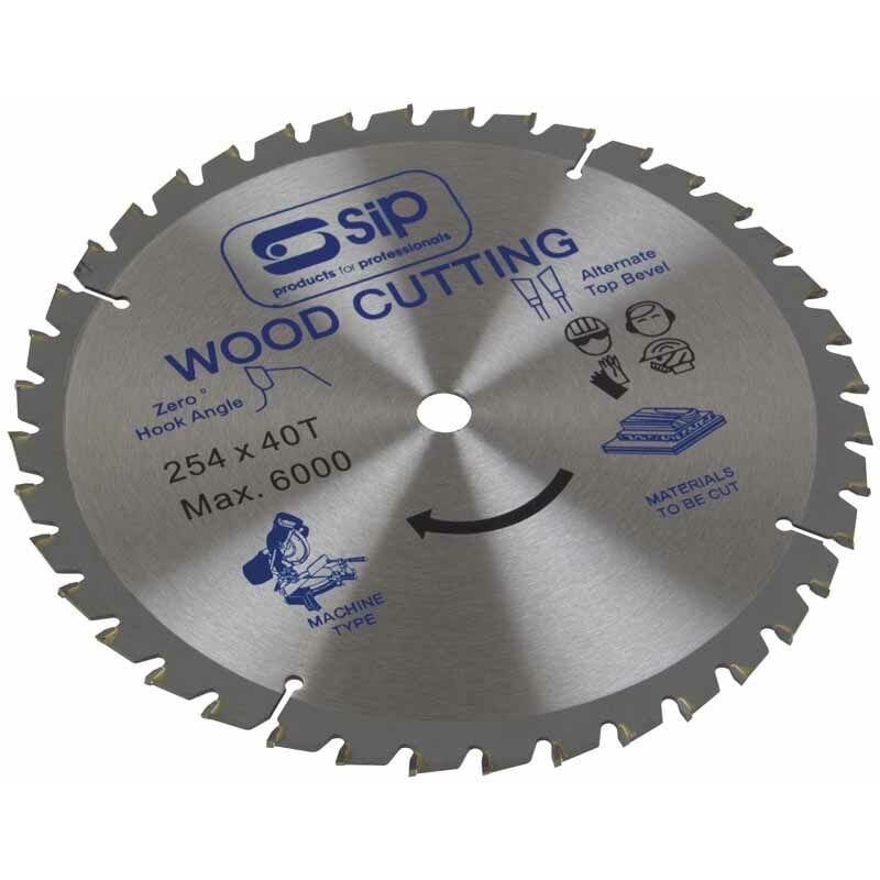 SIP - 254mm x 25.4mm tct 40T Circular Saw Blade