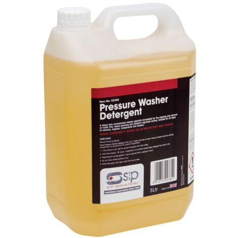 SIP 5ltr Pressure Washer Detergent - L13 x W18.5 x H28 cm