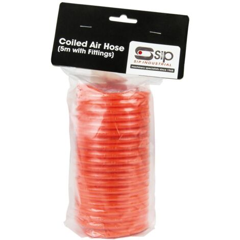 SIP 5mtr Coiled Air Hose - L9 x W15 x H31 cm