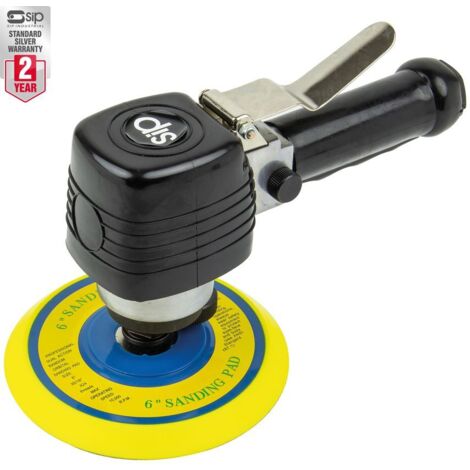 SIP 6" Dual Action Air Sander - L15.5 x W25 x H8.3 cm
