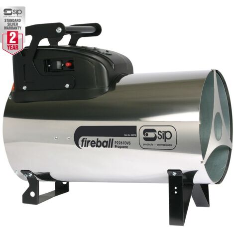 SIP FIREBALL 2261DV Propane Space Heater - Stainless Steel