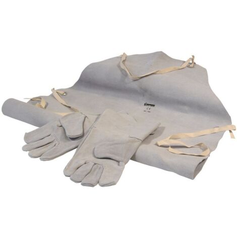 SIP Leather Welding Gloves & Apron - L7 x W26 x H48 cm