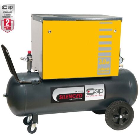 SIP PB3800/3M/200 Silenced Piston Compressor - L145 x W56 x H110 cm
