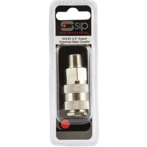 SIP Type 25 Euro Coupler 1/4" BSP Male Thread - L3 x W4.5 x H14 cm