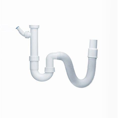 Siphon 1 1/2 Zoll mit flexiblem Schlauch und Geräteanschluss