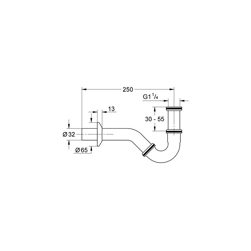 Grohe - 28946000 tubes collecteur d'odeur