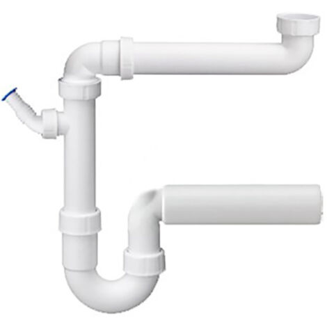 Siphon 1/2 Zoll DN 50 mit Kombi-Geräteanschluss