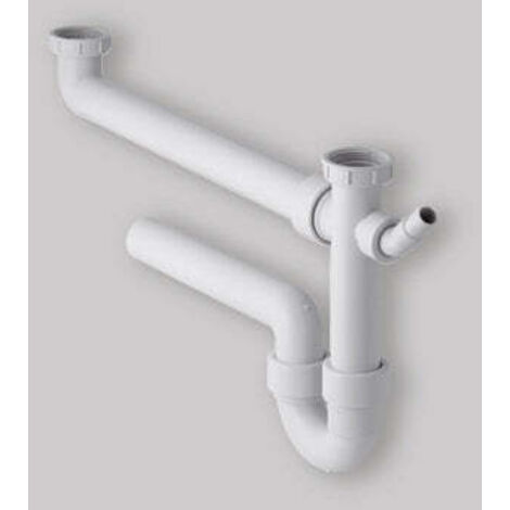 Siphon 2 voies pour évier 1" 1/2 X 40